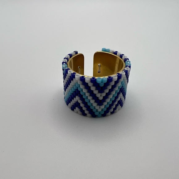 Stylish Miyuki Beaded Adjustable Rings - Boho Chic Statement Rings - Picture 6 of 12